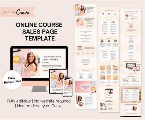 Sales Page Template Canva